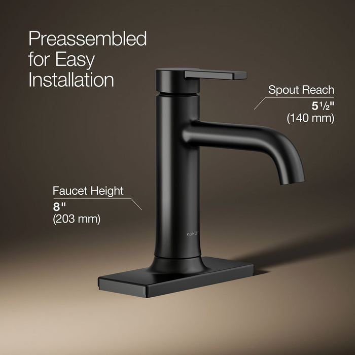 KOHLER K-28126-4 Venza Single-handle bathroom sink faucet, 1.2 gpm