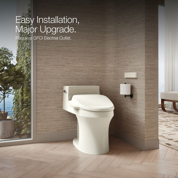 KOHLER K-28229 PureWash Elongated bidet toilet seat with remote control