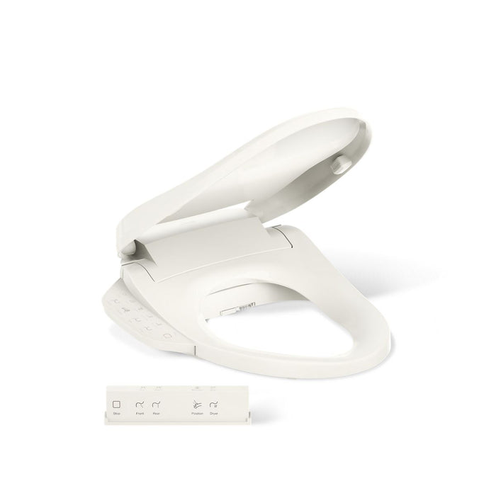 KOHLER K-28229 PureWash Elongated bidet toilet seat with remote control