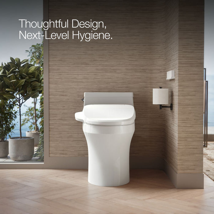 KOHLER K-28229 PureWash Elongated bidet toilet seat with remote control