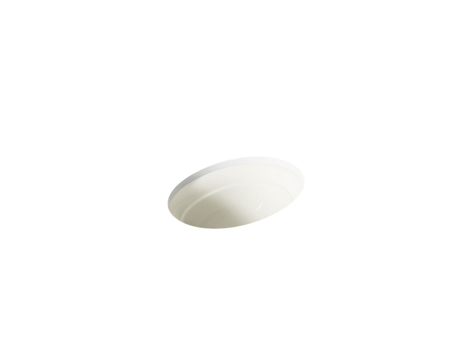 KOHLER K-2824 Serif 20-3/4" oval undermount bathroom sink, no overflow