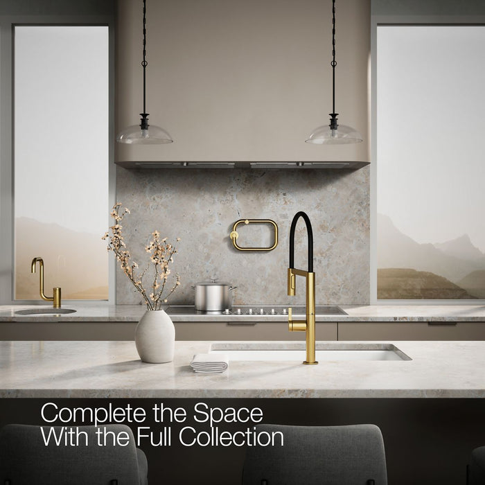 KOHLER K-28267 Components Semi-professional kitchen sink faucet with two-function sprayhead