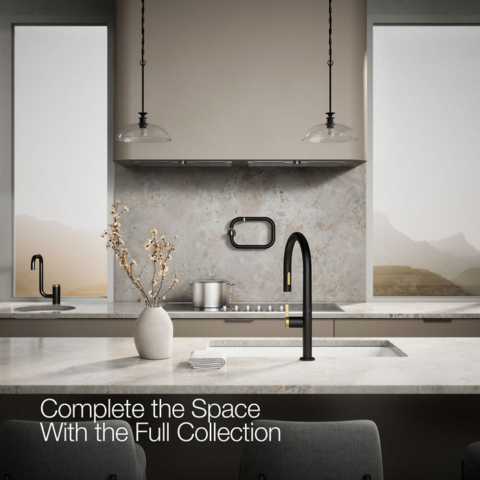 KOHLER K-28268 Components Pull-down kitchen sink faucet with two-function sprayhead