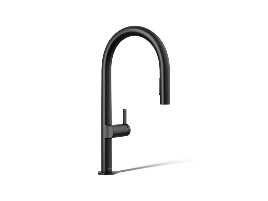 KOHLER K-28268 Components Pull-down kitchen sink faucet with two-function sprayhead