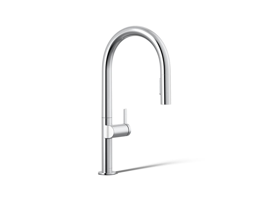 KOHLER K-28268 Components Pull-down kitchen sink faucet with two-function sprayhead