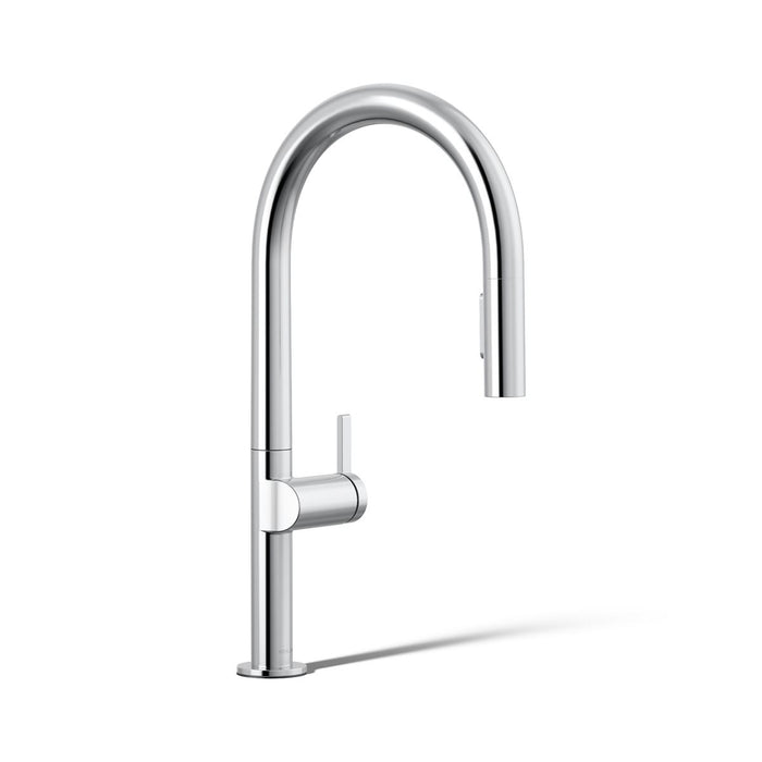 KOHLER K-28268 Components Pull-down kitchen sink faucet with two-function sprayhead