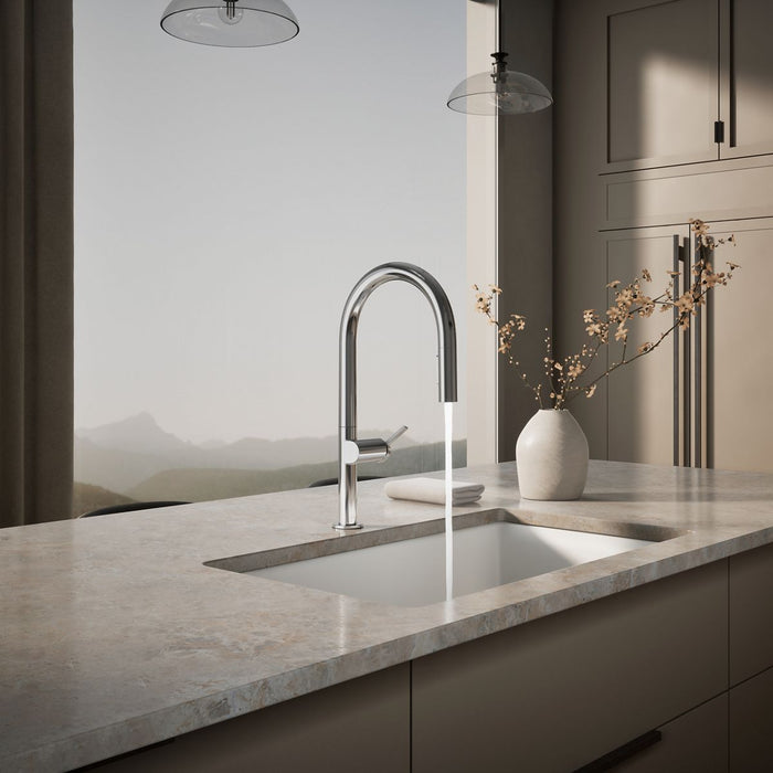 KOHLER K-28268 Components Pull-down kitchen sink faucet with two-function sprayhead