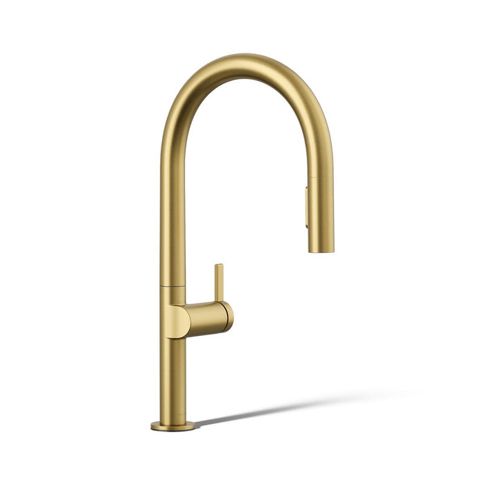 KOHLER K-28268 Components Pull-down kitchen sink faucet with two-function sprayhead