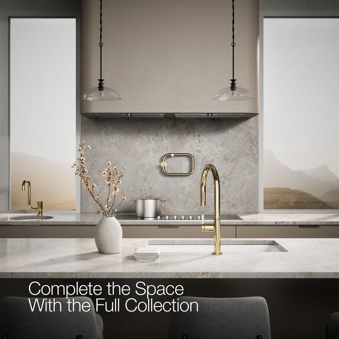 KOHLER K-28268 Components Pull-down kitchen sink faucet with two-function sprayhead