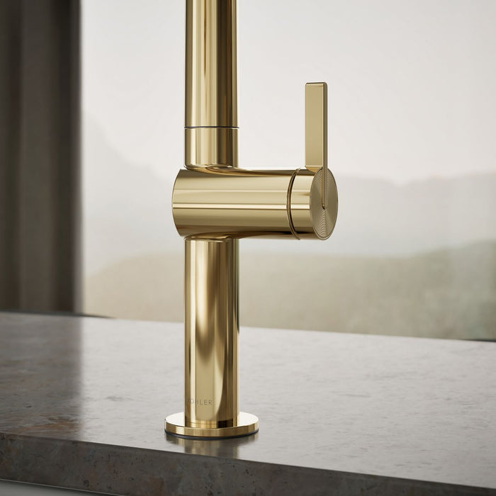 KOHLER K-28268 Components Pull-down kitchen sink faucet with two-function sprayhead