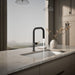 KOHLER K-28269 Components Pull-down kitchen sink faucet with two-function sprayhead, matte black with brushed moderne...