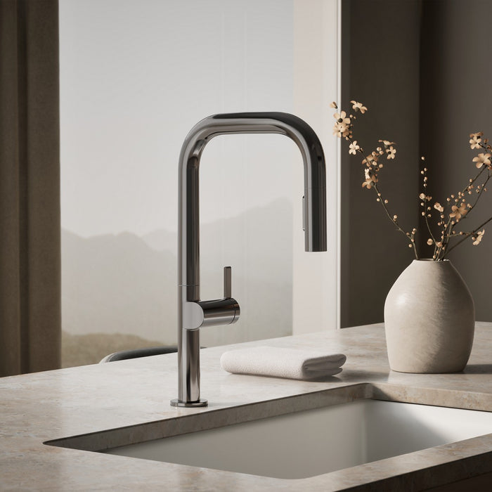 KOHLER K-28269 Components Pull-down kitchen sink faucet with two-function sprayhead