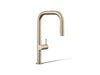 KOHLER K-28269 Components Pull-down kitchen sink faucet with two-function sprayhead, vibrant brushed bronze