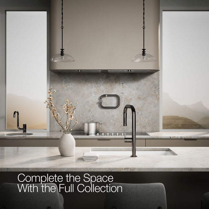 KOHLER K-28269 Components Pull-down kitchen sink faucet with two-function sprayhead