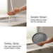 KOHLER K-28270 Components Touchless pull-down kitchen sink faucet with two-function sprayhead, vibrant brushed moderne...