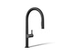 KOHLER K-28270-RT2 Components Touchless pull-down kitchen sink faucet with two-function sprayhead, matte black