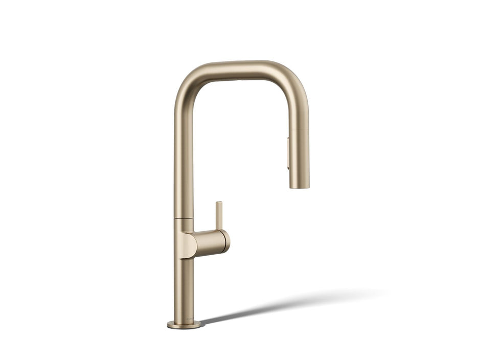 KOHLER K-28271-RT2 Components Touchless pull-down kitchen sink faucet with two-function sprayhead, vibrant brushed bronze