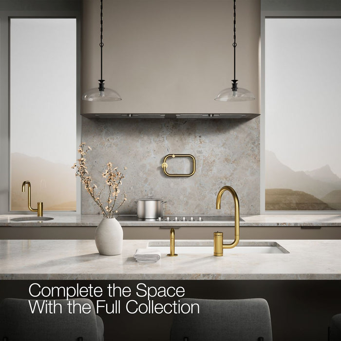 KOHLER K-28272 Components Single-handle kitchen sink faucet with two-function extended-reach spout and side sprayer