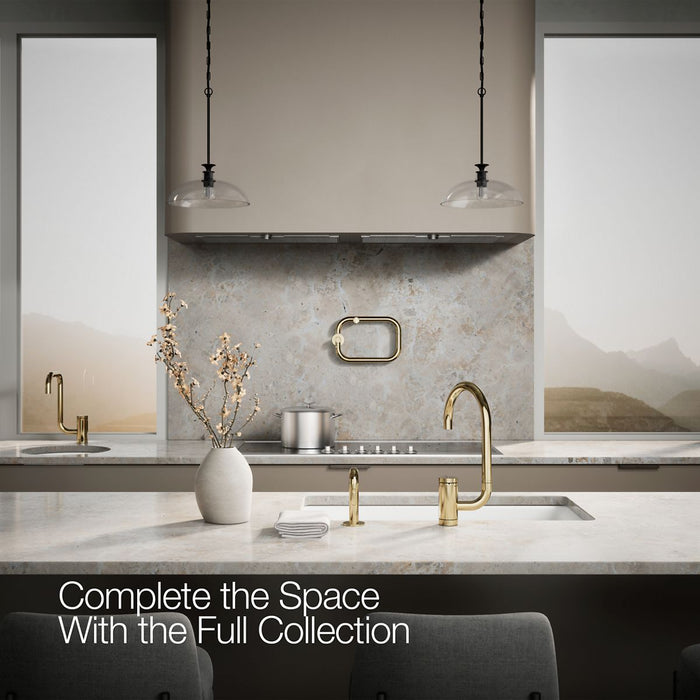 KOHLER K-28272 Components Single-handle kitchen sink faucet with two-function extended-reach spout and side sprayer
