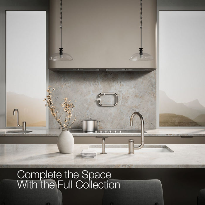 KOHLER K-28272 Components Single-handle kitchen sink faucet with two-function extended-reach spout and side sprayer