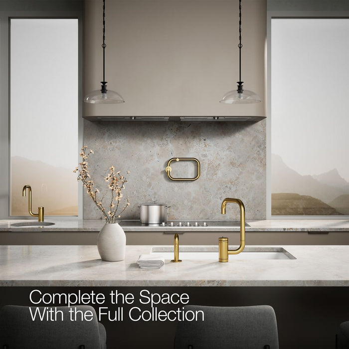KOHLER K-28274 Components Single-handle kitchen sink faucet with two-function extended-reach spout and side sprayer