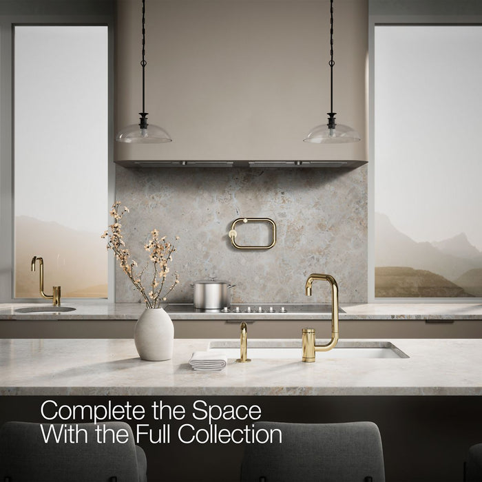 KOHLER K-28274 Components Single-handle kitchen sink faucet with two-function extended-reach spout and side sprayer