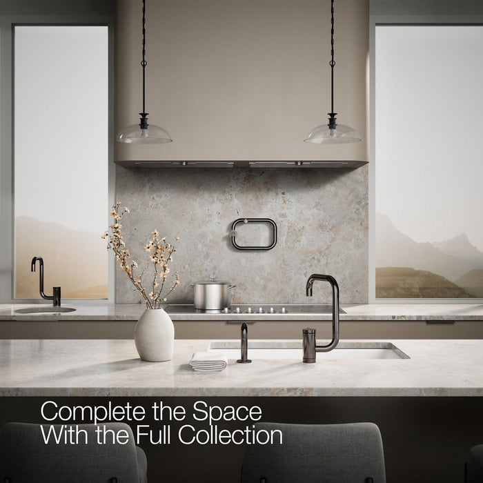 KOHLER K-28274 Components Single-handle kitchen sink faucet with two-function extended-reach spout and side sprayer