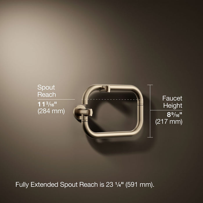 KOHLER K-28276 Components Wall-mount pot filler