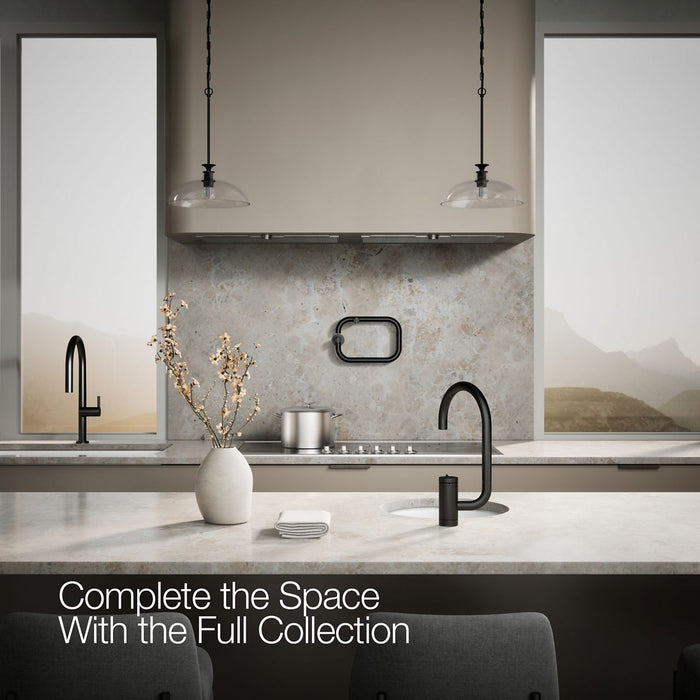 KOHLER K-28277 Components Single-handle bar sink faucet with two-function extended-reach spout