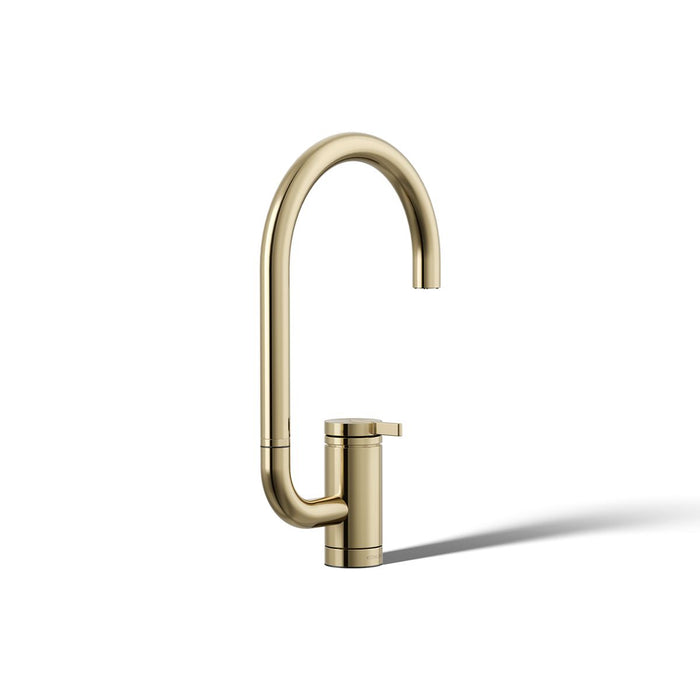 KOHLER K-28277 Components Single-handle bar sink faucet with two-function extended-reach spout