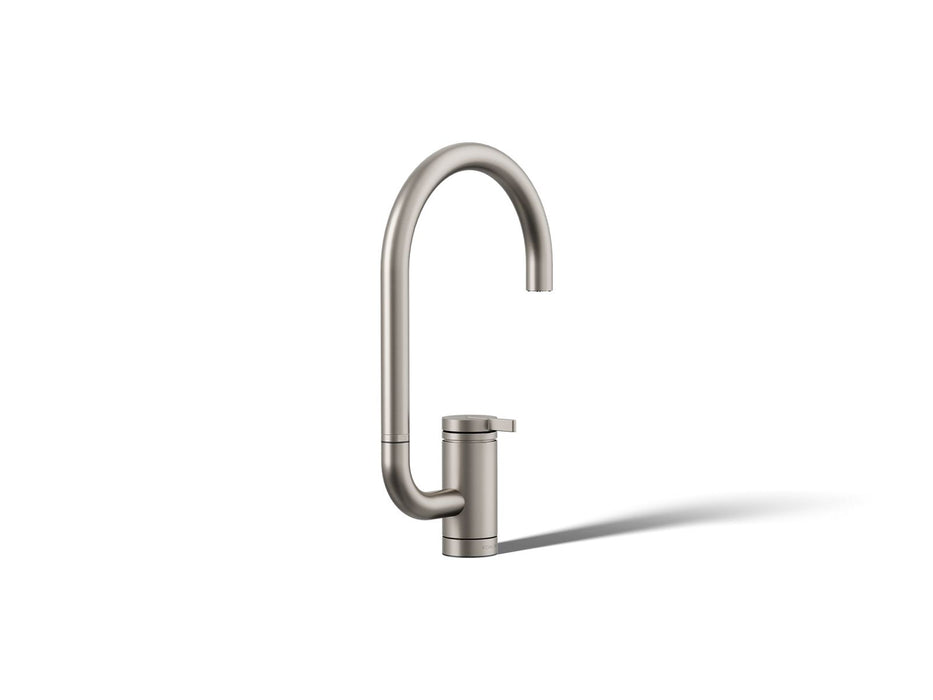 KOHLER K-28277 Components Single-handle bar sink faucet with two-function extended-reach spout