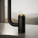 KOHLER K-28290 Components Single-handle bar sink faucet with two-function extended-reach spout, matte black with brushed...