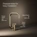 KOHLER K-28290 Components Single-handle bar sink faucet with two-function extended-reach spout, vibrant french gold - view 4
