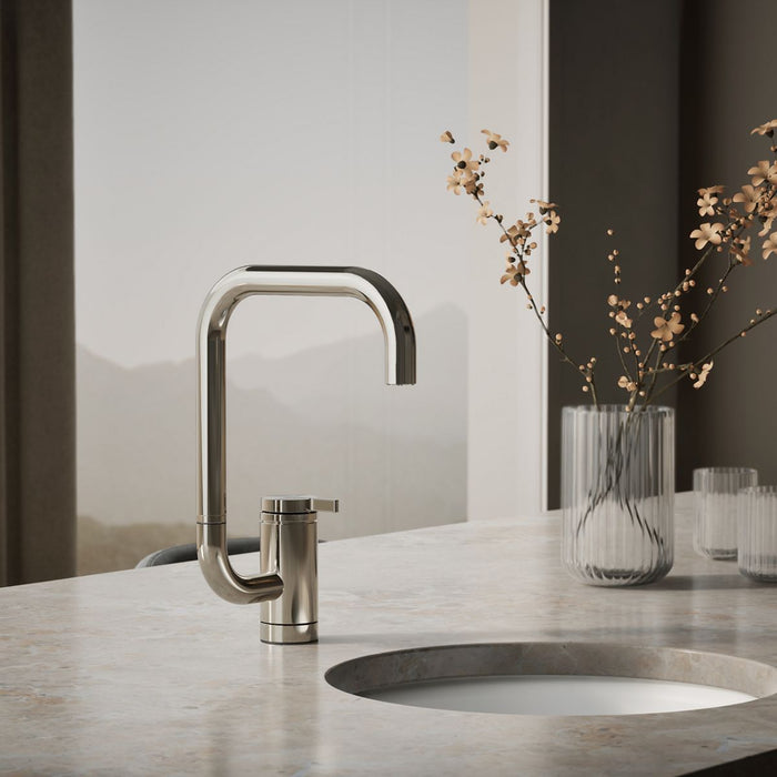 KOHLER K-28290 Components Single-handle bar sink faucet with two-function extended-reach spout