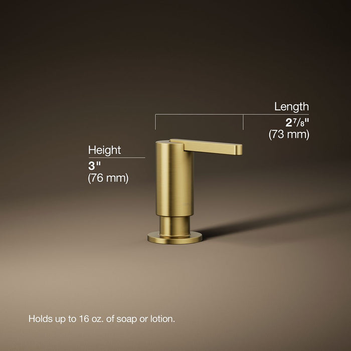 3/4 view of product with dimensions