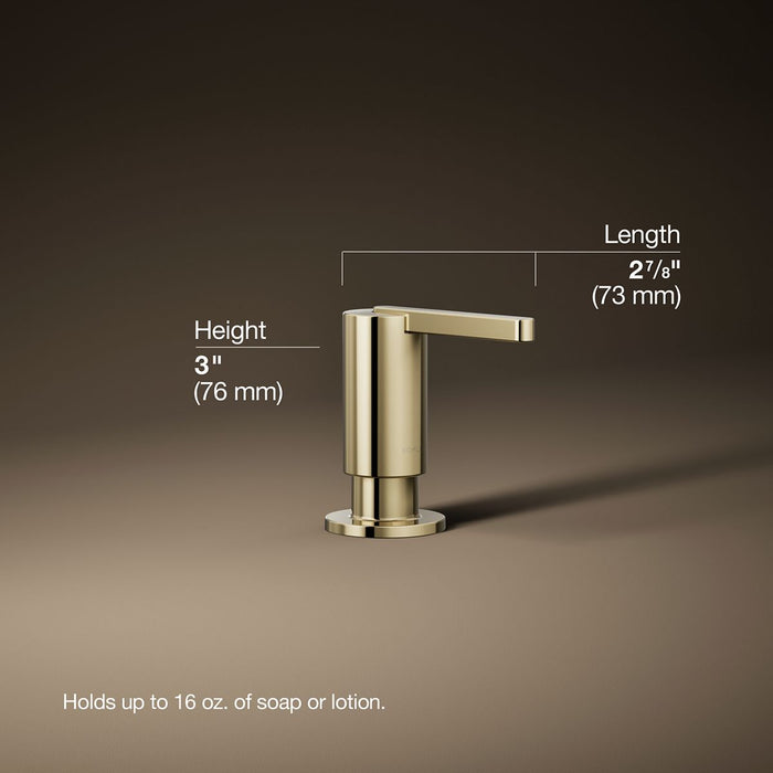 3/4 view of product with dimensions