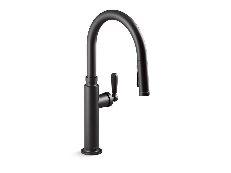 KOHLER K-28358-RT2 Edalyn by Studio McGee Touchless pull-down kitchen sink faucet with three-function sprayhead