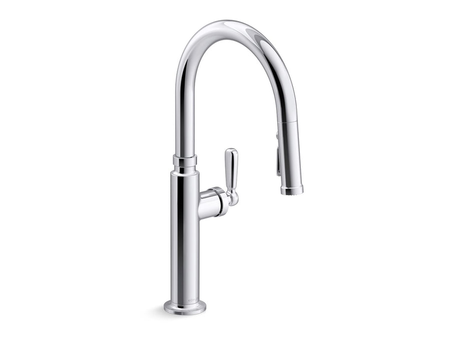 KOHLER K-28358-RT2 Edalyn by Studio McGee Touchless pull-down kitchen sink faucet with three-function sprayhead