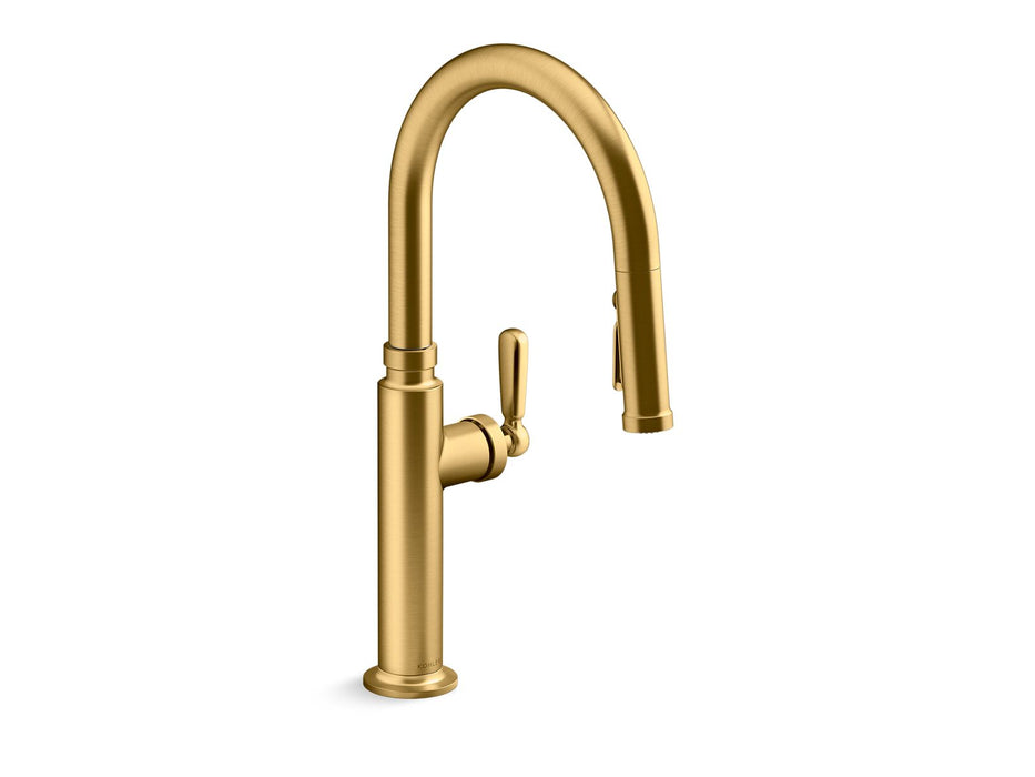 KOHLER K-28358-RT2 Edalyn by Studio McGee Touchless pull-down kitchen sink faucet with three-function sprayhead