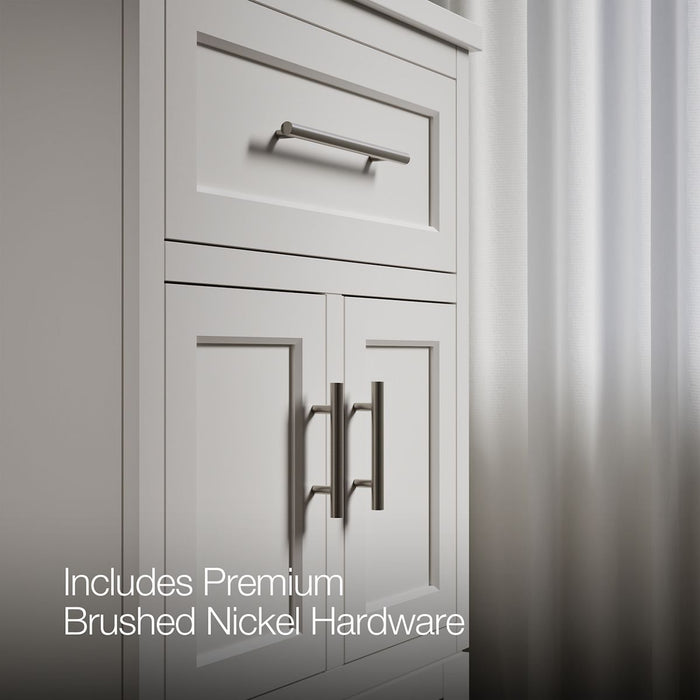 KOHLER K-28379-ASB Quo 24" Bathroom Vanity Cabinet with Sink and Quartz Top, White - Detail image of a product feature