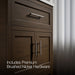 KOHLER K-28380-ASB Quo 30" Bathroom Vanity Cabinet with Sink and Quartz Top, Draper Oak - Detail image of a product feature