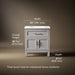 3/4 view of product with dimensions