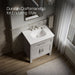 KOHLER K-28380-ASB Quo 30" Bathroom Vanity Cabinet with Sink and Quartz Top, Mohair Grey - image focused on single product st