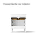 KOHLER K-28380-ASB Quo 30" Bathroom Vanity Cabinet with Sink and Quartz Top, White - back view of product