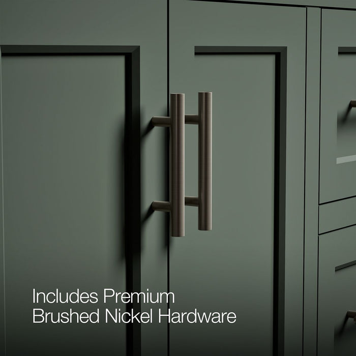 KOHLER K-28383-ASB Quo 48" Bathroom Vanity Cabinet with Sink and Quartz Top, Umbral Green - Detail image of a product feature
