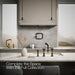 KOHLER K-28665-9 Billet Two-hole bridge kitchen sink faucet with side sprayer, matte black with brushed moderne brass -...