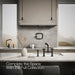 KOHLER K-28665-9 Billet Two-hole bridge kitchen sink faucet with side sprayer, matte black - view 4
