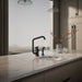 KOHLER K-28667-9 Billet Single-handle bar sink faucet with two-function extended-reach spout and side sprayer, matte...