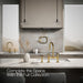 KOHLER K-28673-9 Billet Two-hole bridge kitchen sink faucet with side sprayer, vibrant brushed moderne brass - view 4