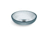 KOHLER K-28824 Salute 15" round vessel bathroom sink, no overflow, translucent dusk